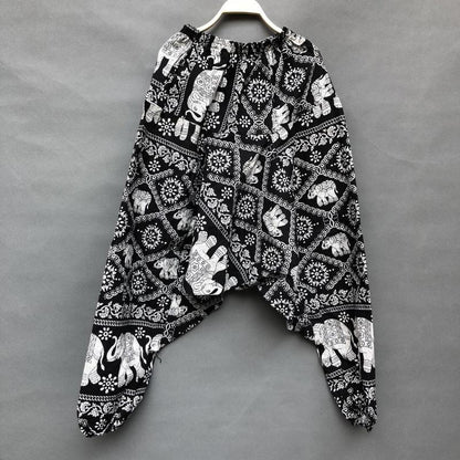Trendy Plus Size Loose Lantern Men's Large Crotch Pants