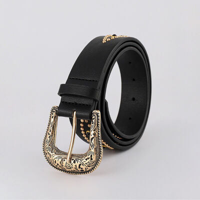 PU Leather Rhinestone Belt - Munsieur