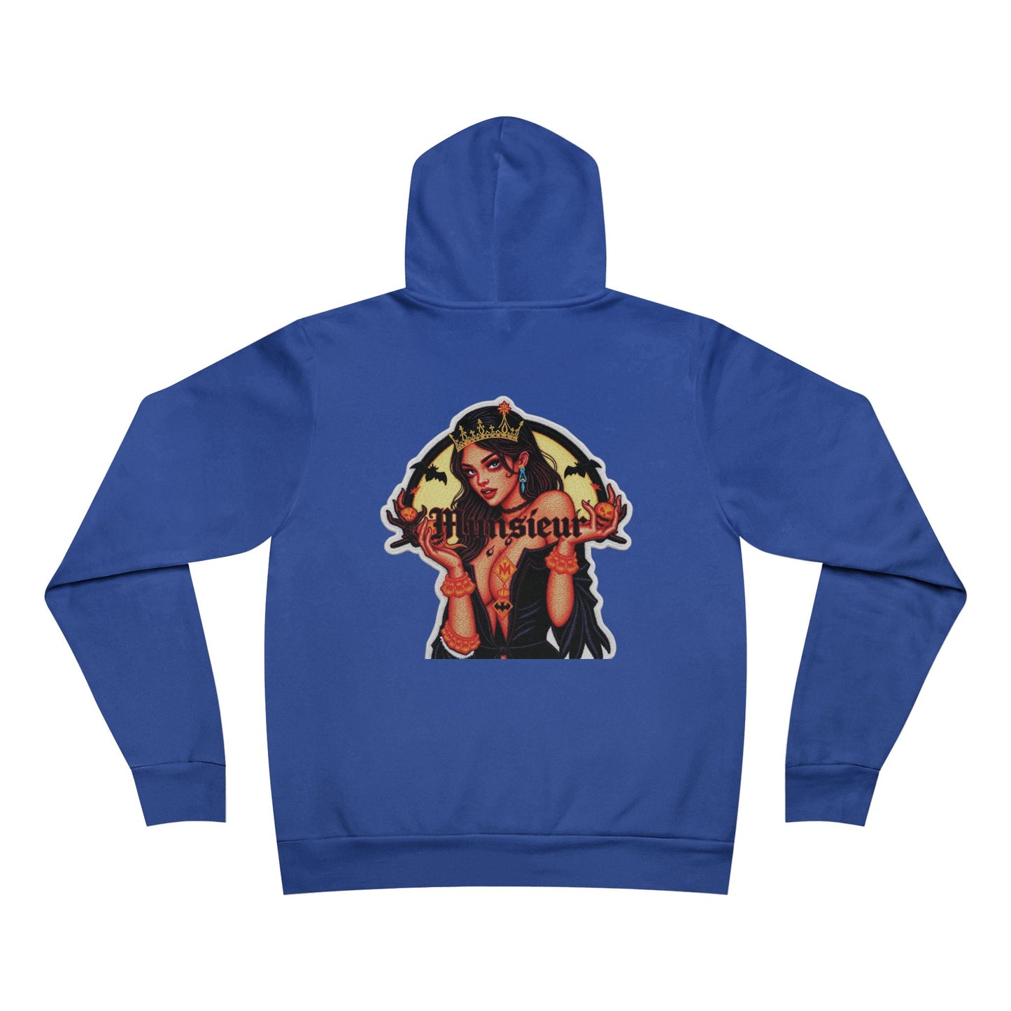 MUNSIEUR Tattooed Queen Pullover Halloween Hoodie Unisex Graphic Sweatshirt Streetwear Fashion Gift for Her Hipster Apparel Unique Design