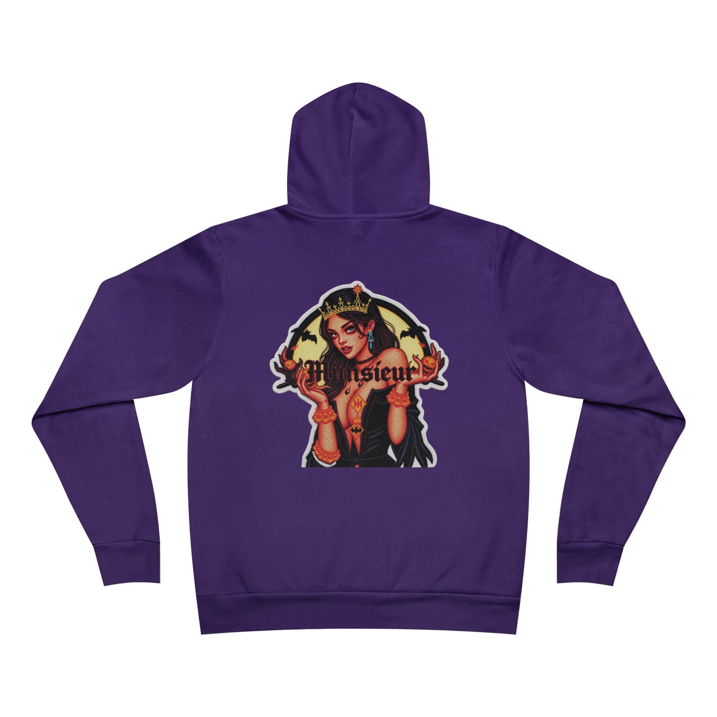 MUNSIEUR Tattooed Queen Pullover Halloween Hoodie Unisex Graphic Sweatshirt Streetwear Fashion Gift for Her Hipster Apparel Unique Design