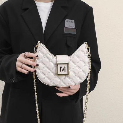 Women's Rhombus Chain Bag - Fashion Shoulder Underarm Messenger Bag