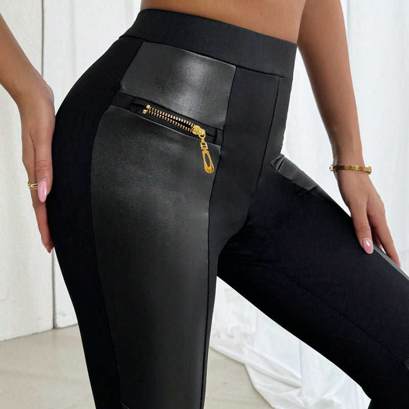 Black High Waist Stretch Feet Black Tight Pencil Magic Jeans