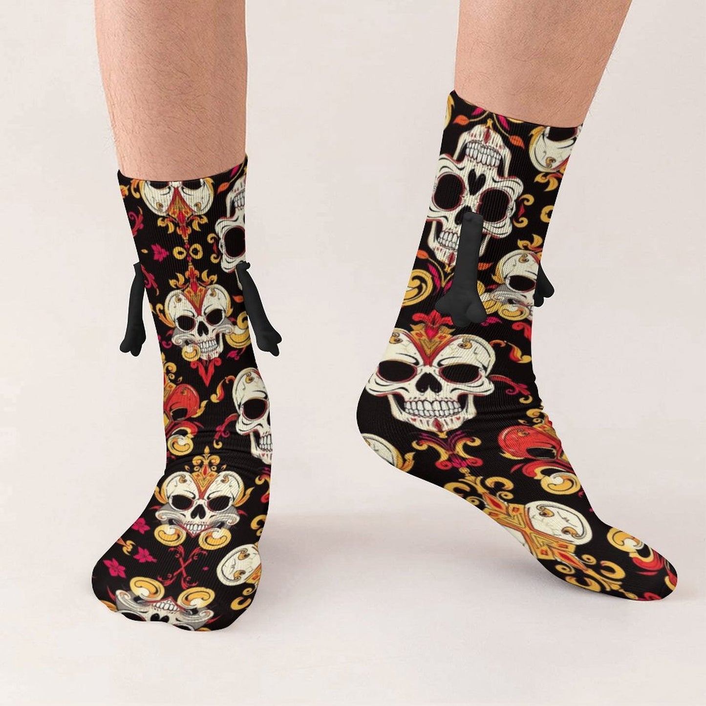 Munsieur Design Buddy Socks Magnetic Holding Hands Funny Socks accessories