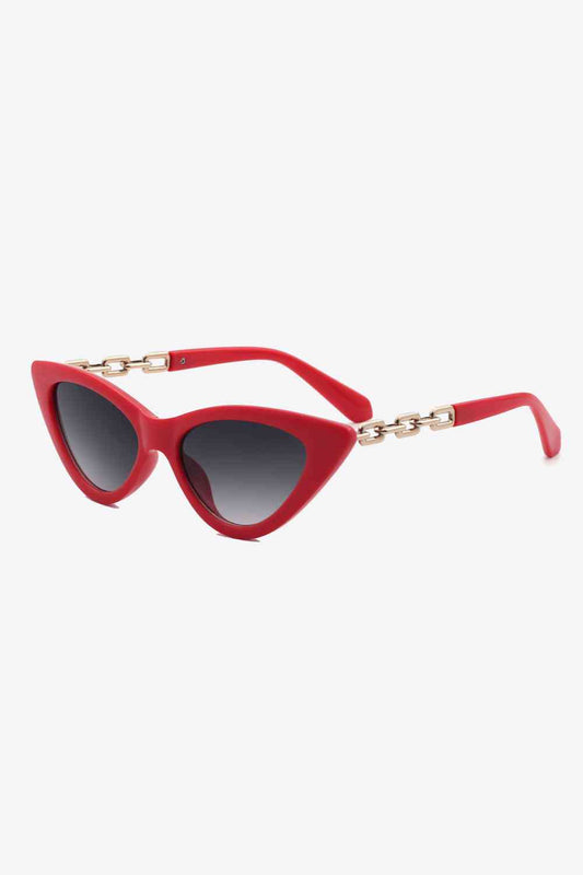 Chain Detail Cat-Eye Sunglasses - Munsieur