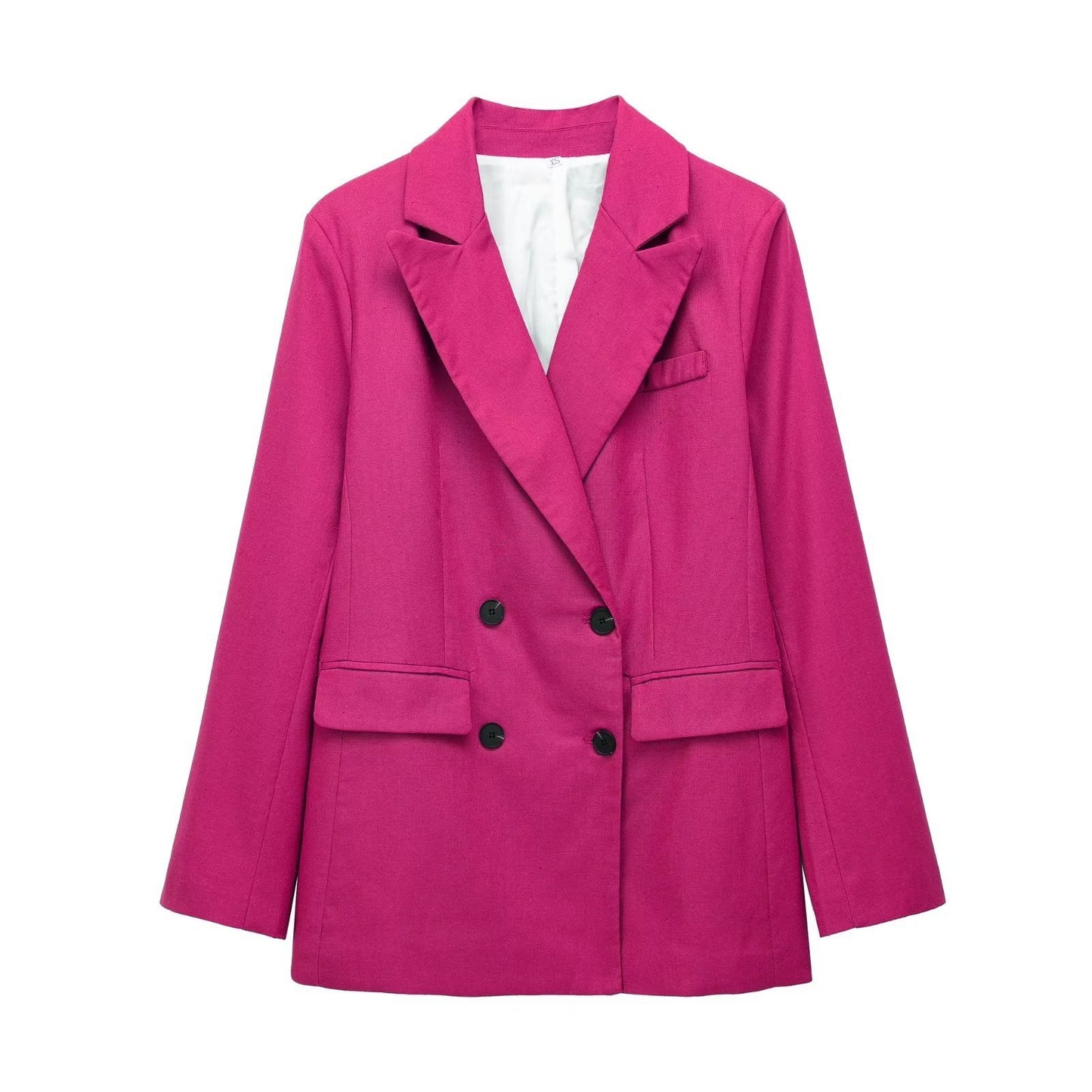 Women's Double Breasted 3pc Jacket + Vest + Straight-leg Suit