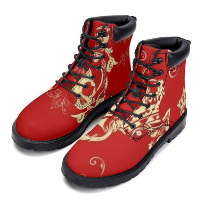Leather Martin Boots
