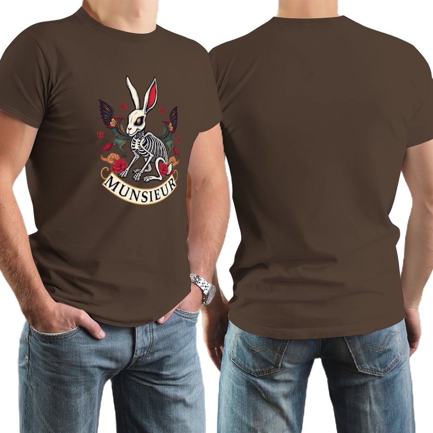 Munsieur Brand Tee "Rabbit FuFu" Streetwear Design Stylish Tee for Men