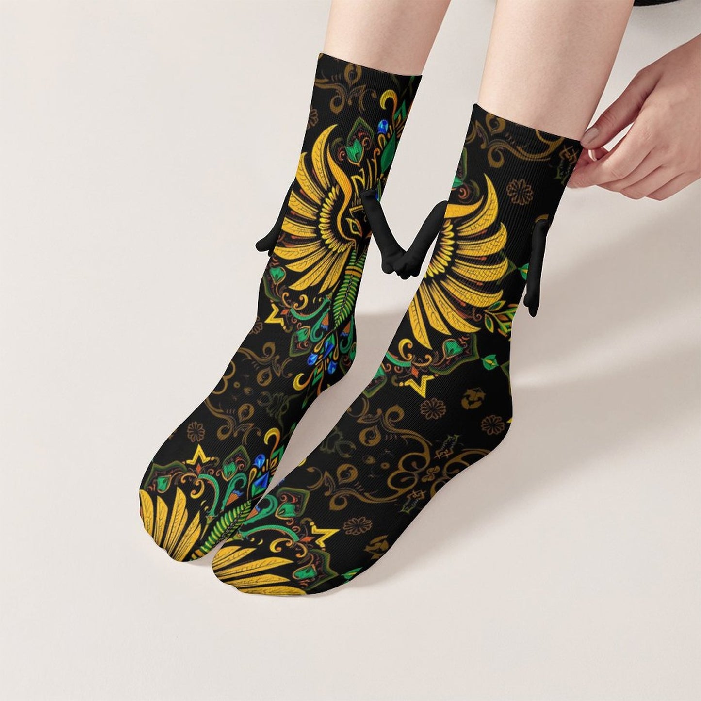 Munsieur Design Buddy Socks Magnetic Holding Hands Funny Socks accessories