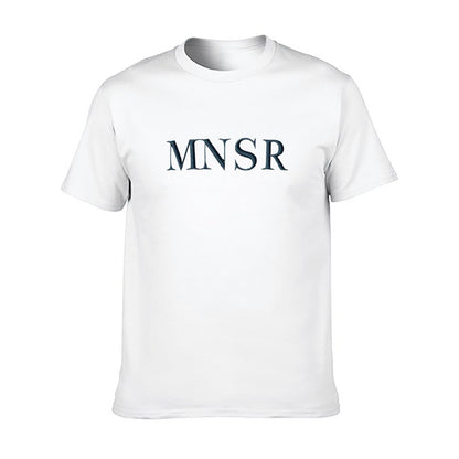 Munsieur Men's Tee Cotton Signature Print Design "MNSR"