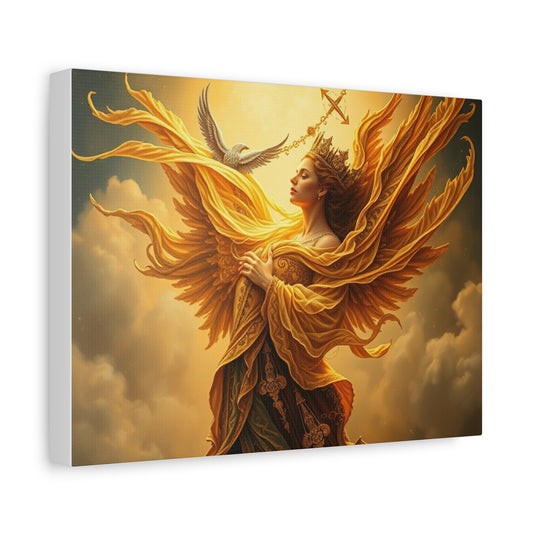 Angelic Canvas Print, Inspirational Wall Art, Home Decor, Gift for Her, Spiritual Art