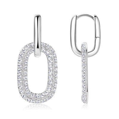 2.16 Carat Moissanite 925 Sterling Silver Earrings - Munsieur