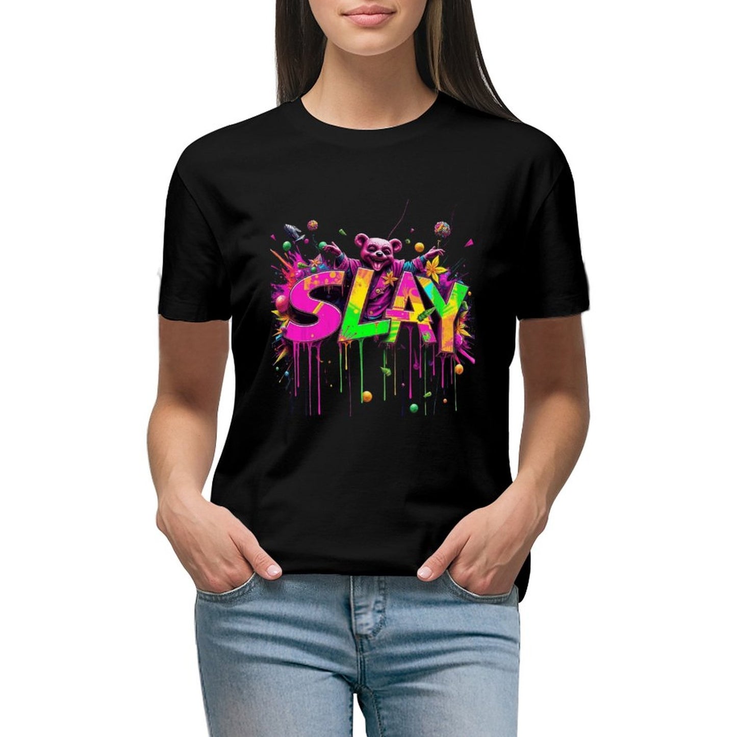 Women's T-shirt "Slay" Designer Streetwear Crown Co.👑