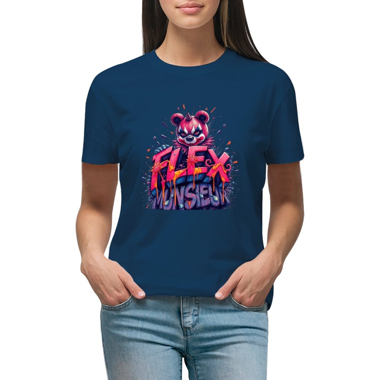 **Sale** Women's Munsieur T-shirt "Flex" Streetwear for Her