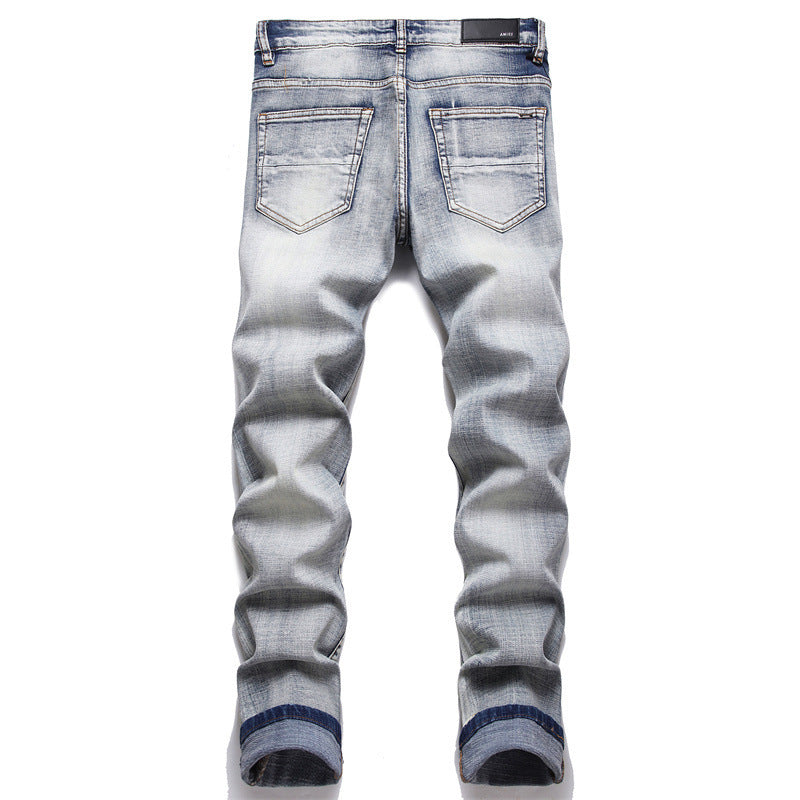 Men's Hole Patch Designer Pants