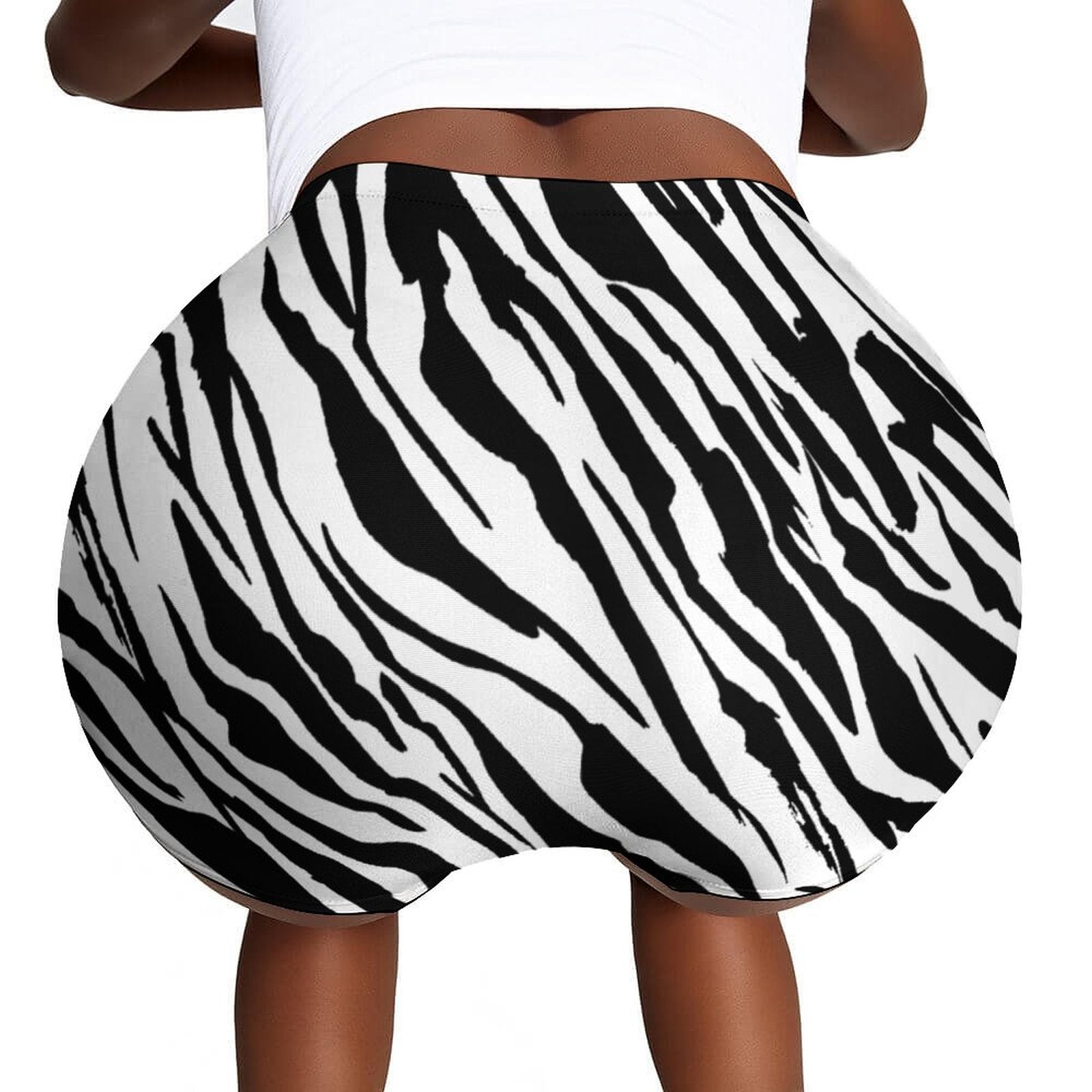 Munsieur Ladies Swim Shorts Zebra Print - Munsieur