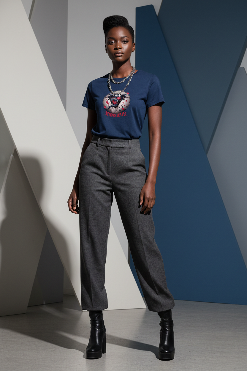 Munsieur T-Shirt for Women: Classic with a Modern Edge for Her