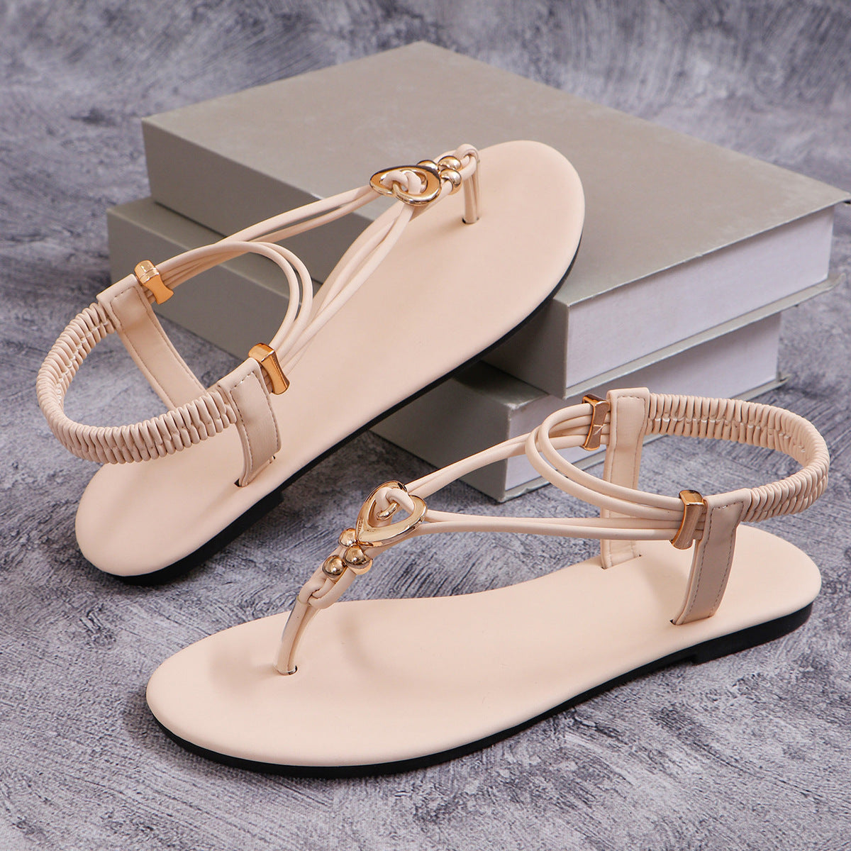 New Casual Beach Plus Size Rhinestone Sandals