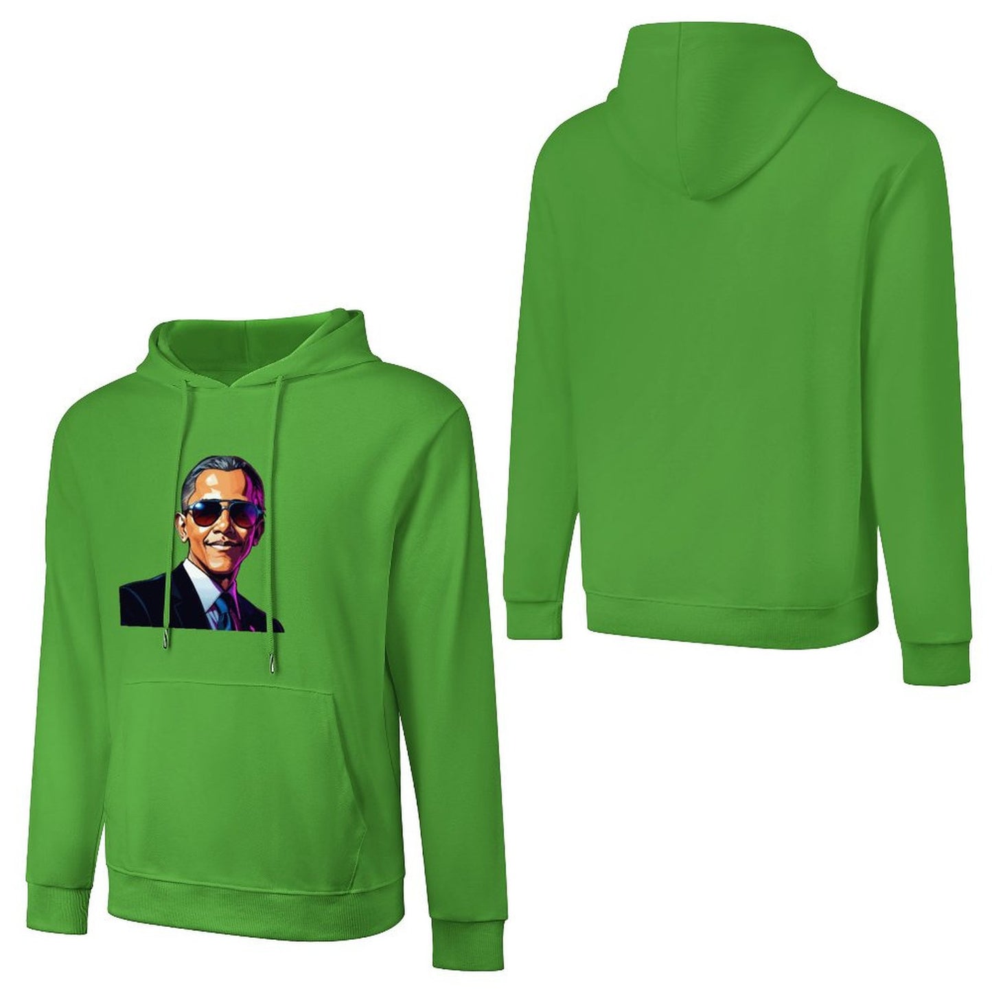 Men's Hoodie "Obama" Crown Co. 👑 Comfortable Cotton Design Streetwear