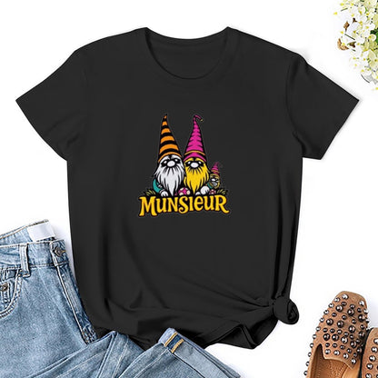 Munsieur Women's Designer T-shirt "Gnomies" Streetwear for Her