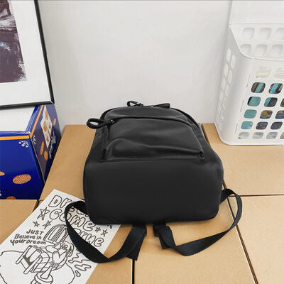 Stylish PU Leather Zip Backpack for Everyday Use - Munsieur