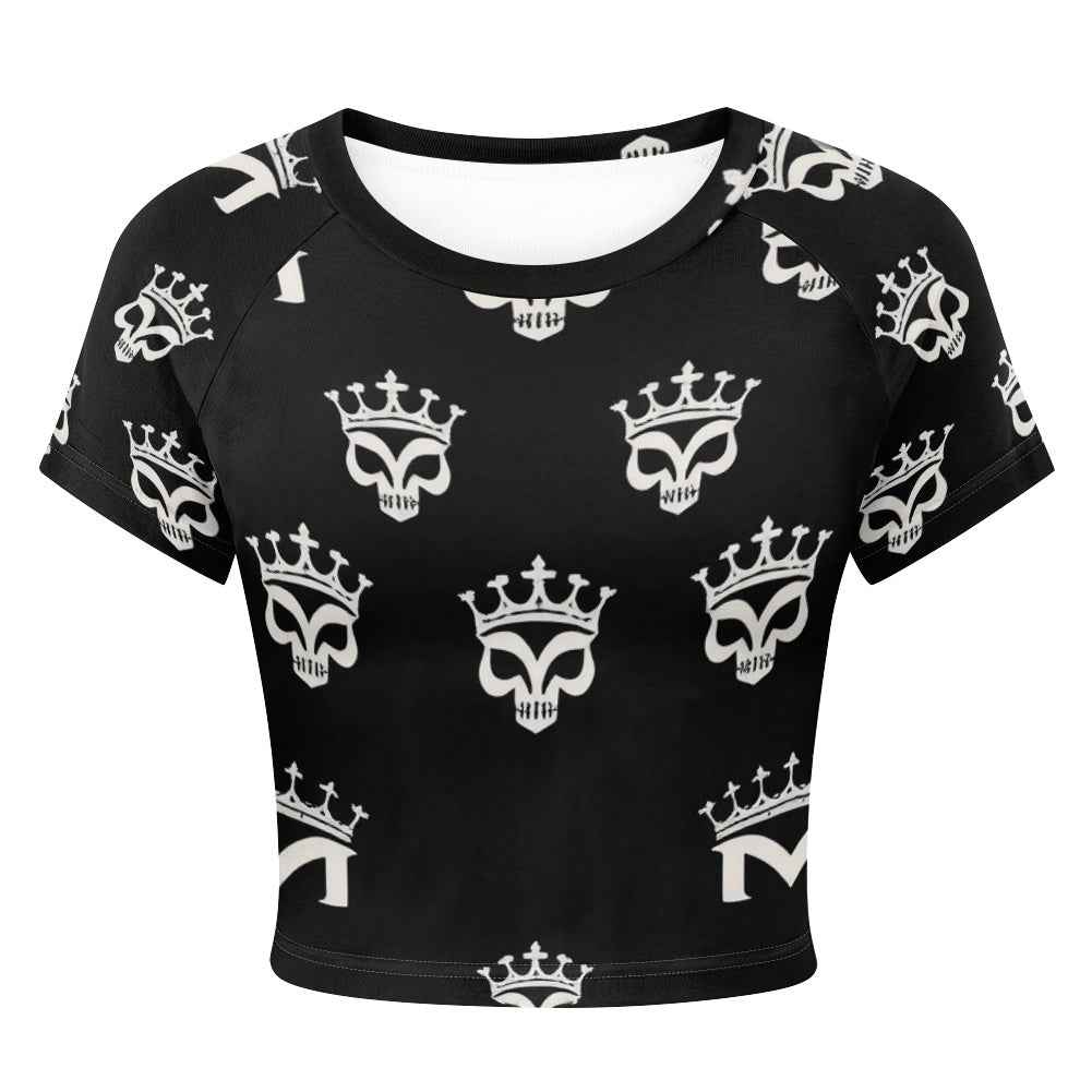 Tight cropped navel-baring T-shirt