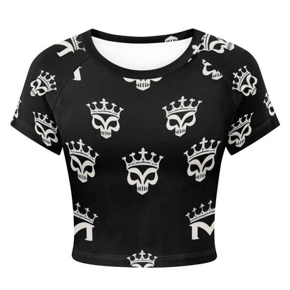Tight cropped navel-baring T-shirt