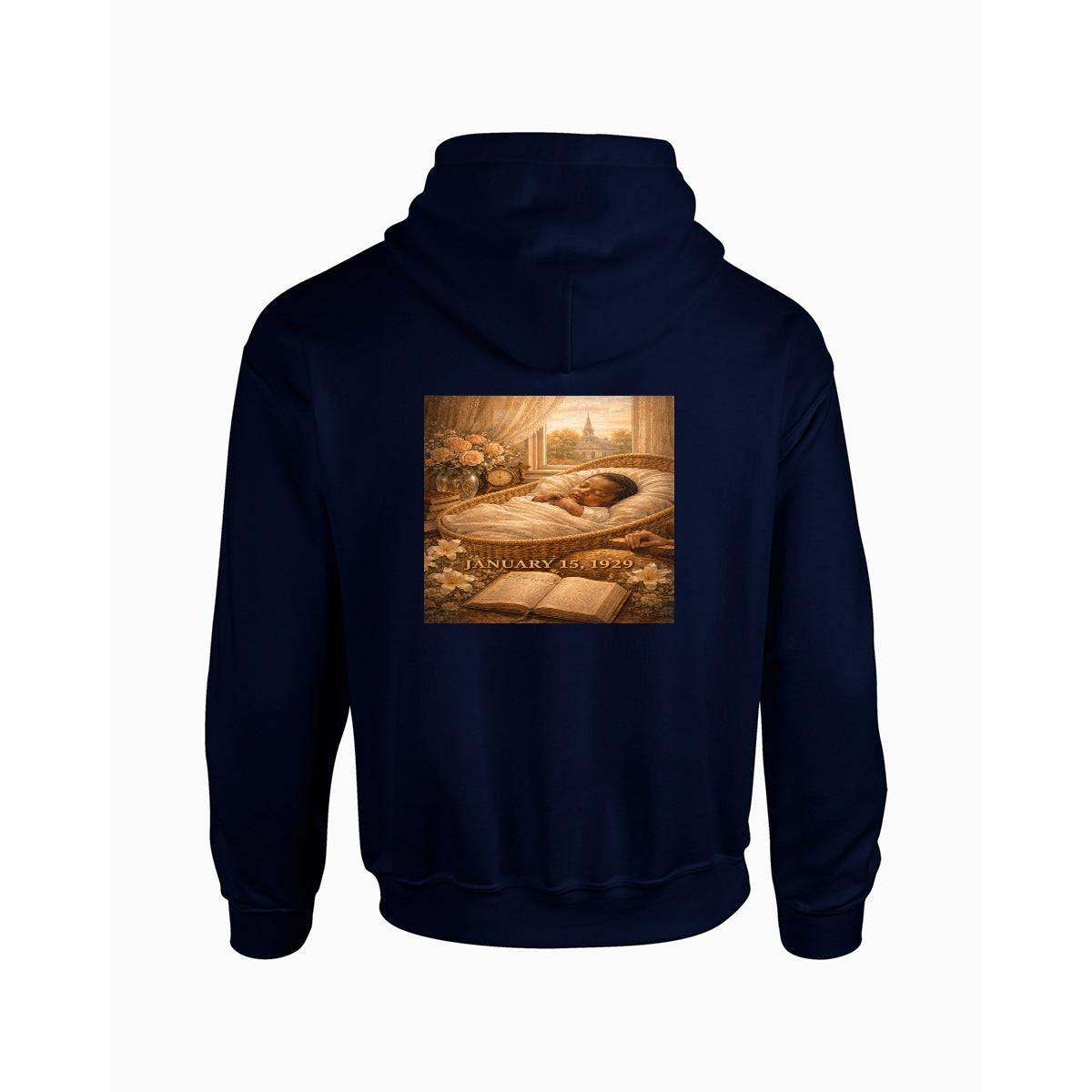 Men's MLK Hoodie "The Birth" - USA Printed Double Sided