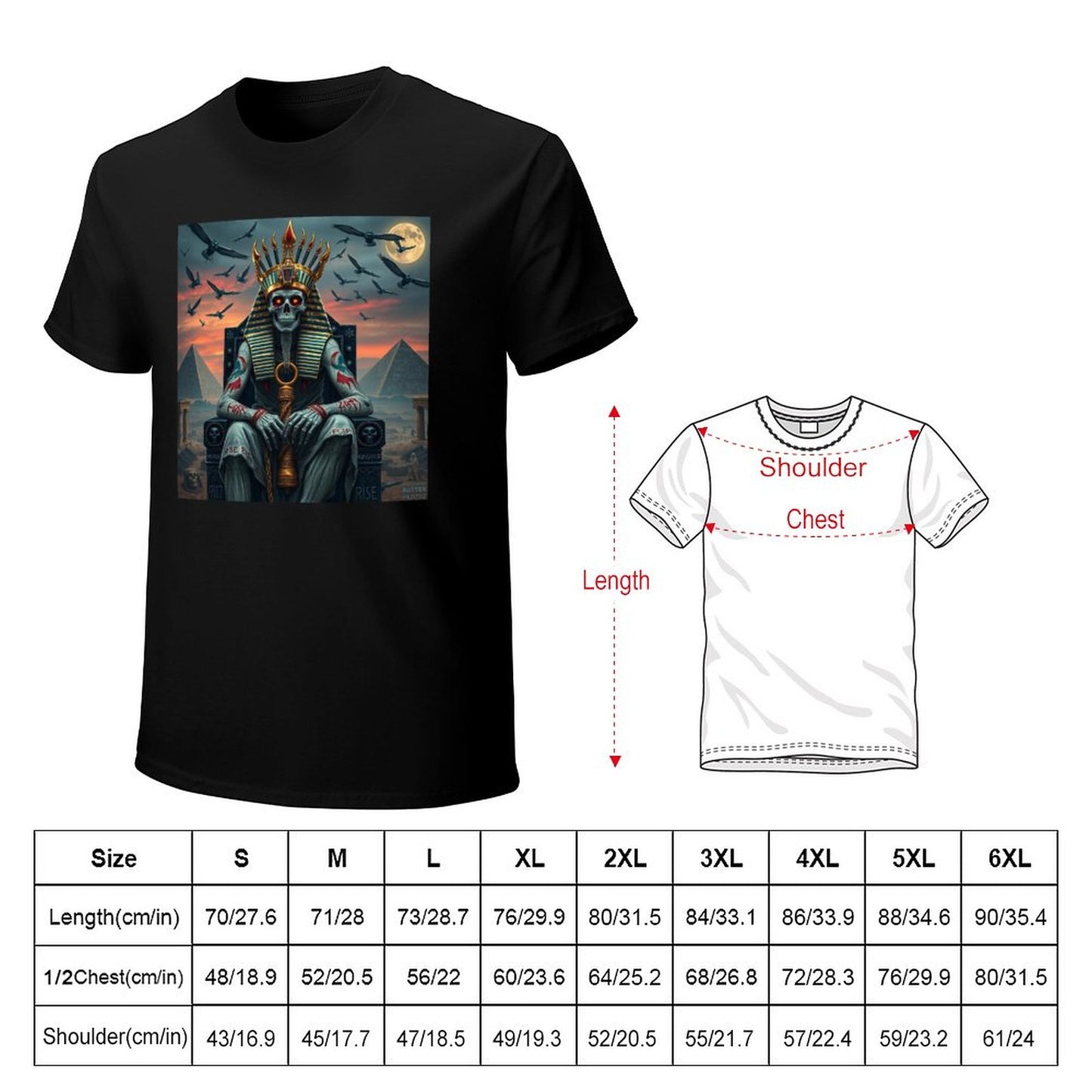 Munsieur Pharaoh's Reign Collection Men's Tee (High Definition & Front Printing)