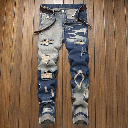 Men's Ripped Fashion Comfortable Denim Men's Pants