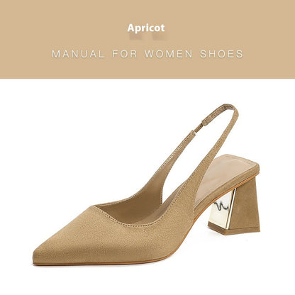 Women's Pointed-toe Skinny Suede High Heel Pumps - Munsieur
