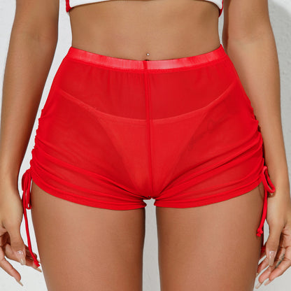 Women's Mesh Transparent High Waist Yoga Stretch Bottoms