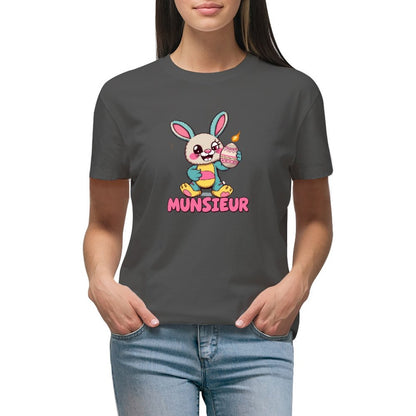 Easter Collection Munsieur Brand T-shirt for Women "Bunny Boom" Designer Streetwear for Her