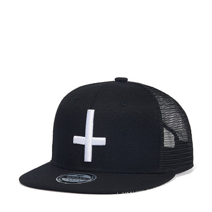 Hip Hop Hat Mesh Cap Street Wild Cross Embroidered Baseball