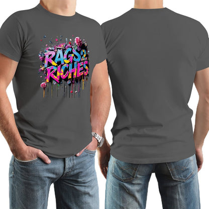Men's Tee Munsieur Original Design "Rags2Riches" Streetwear Design