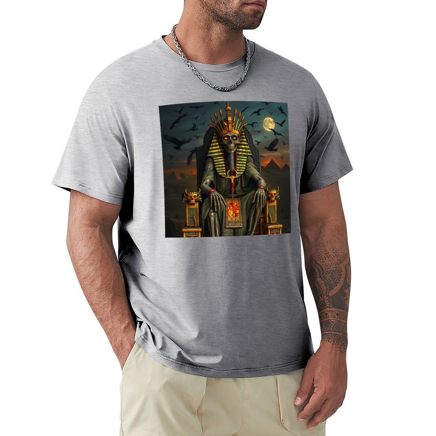 Munsieur Pharaoh's Reign Collection Men's Tee III (High Definition & Front Printing)