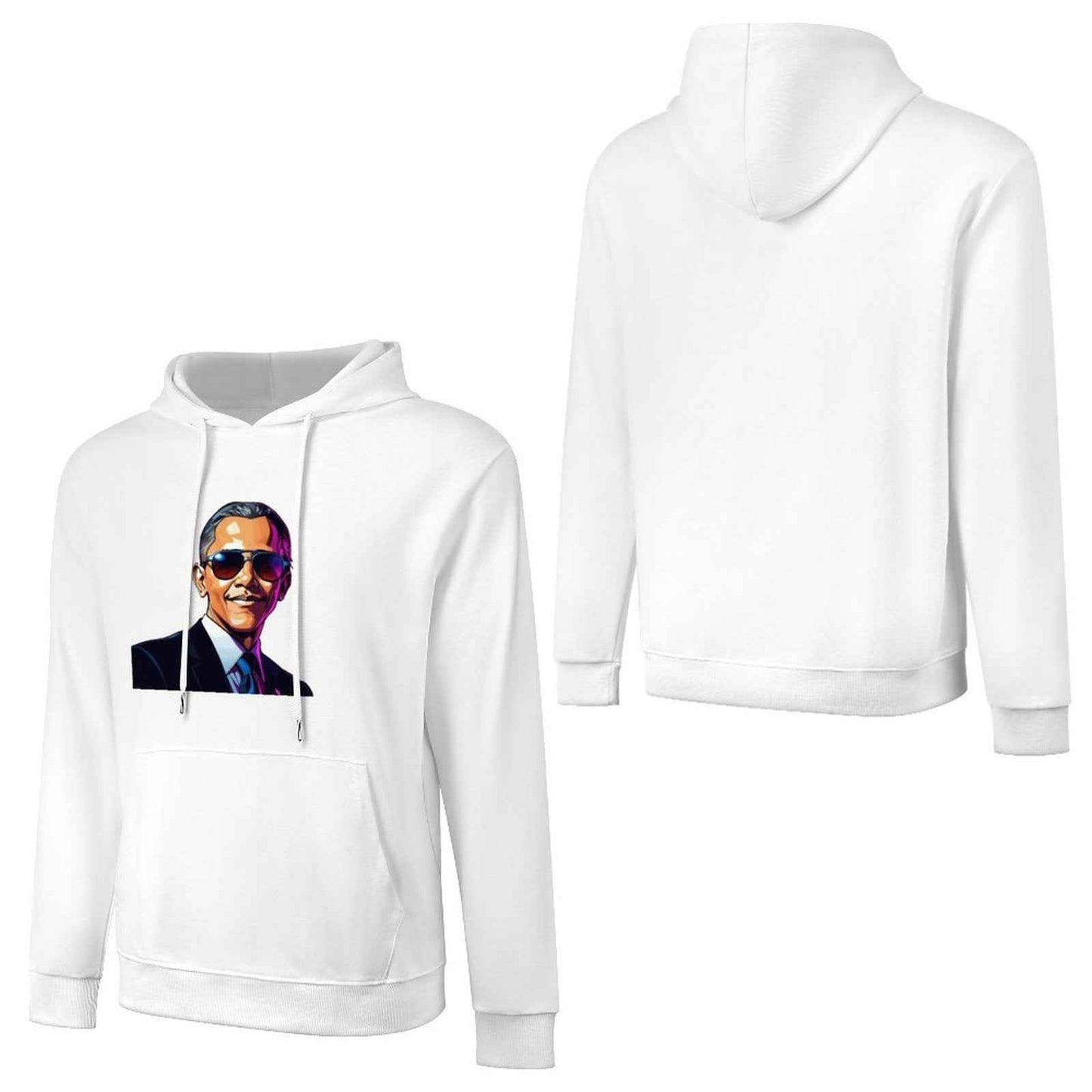 Men's Hoodie "Obama" Crown Co. 👑 Comfortable Cotton Design Streetwear