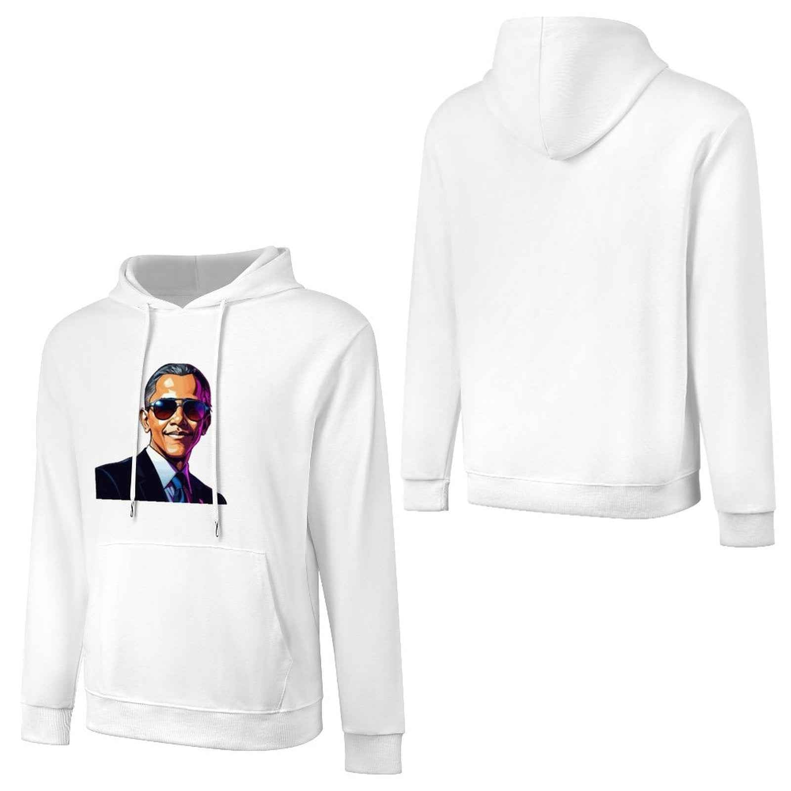 Men's Hoodie "Obama" Crown Co. 👑 Comfortable Cotton Design Streetwear