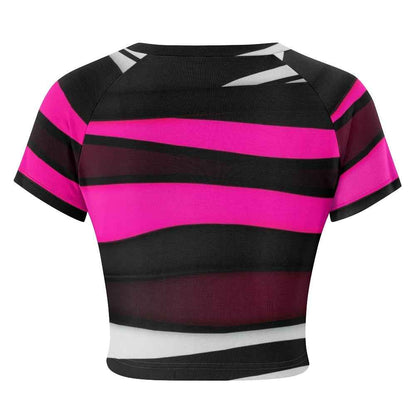 Tight cropped navel-baring T-shirt