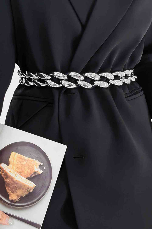1.2" Width Acrylic Curb Chain Belt - Munsieur