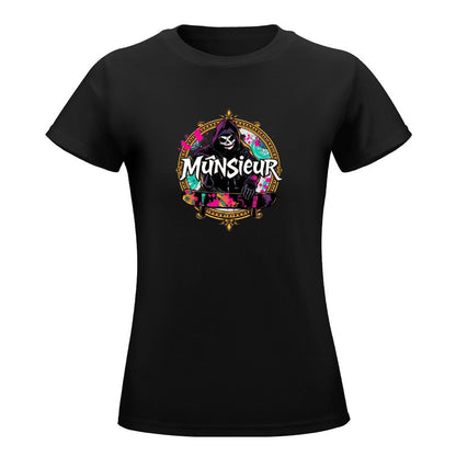 Women's T-shirt Munsieur Brand Streetwear Skater Design Skateboarding