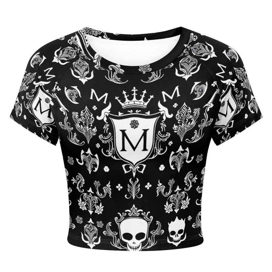Tight cropped navel-baring T-shirt