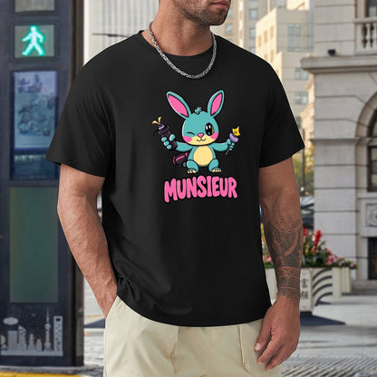 Munsieur 男士復活節兔子系列「Blaze」復活節設計師 T 卹