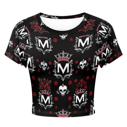 Tight cropped navel-baring T-shirt