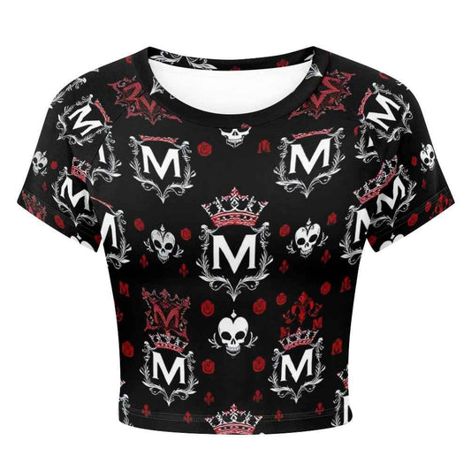 Tight cropped navel-baring T-shirt