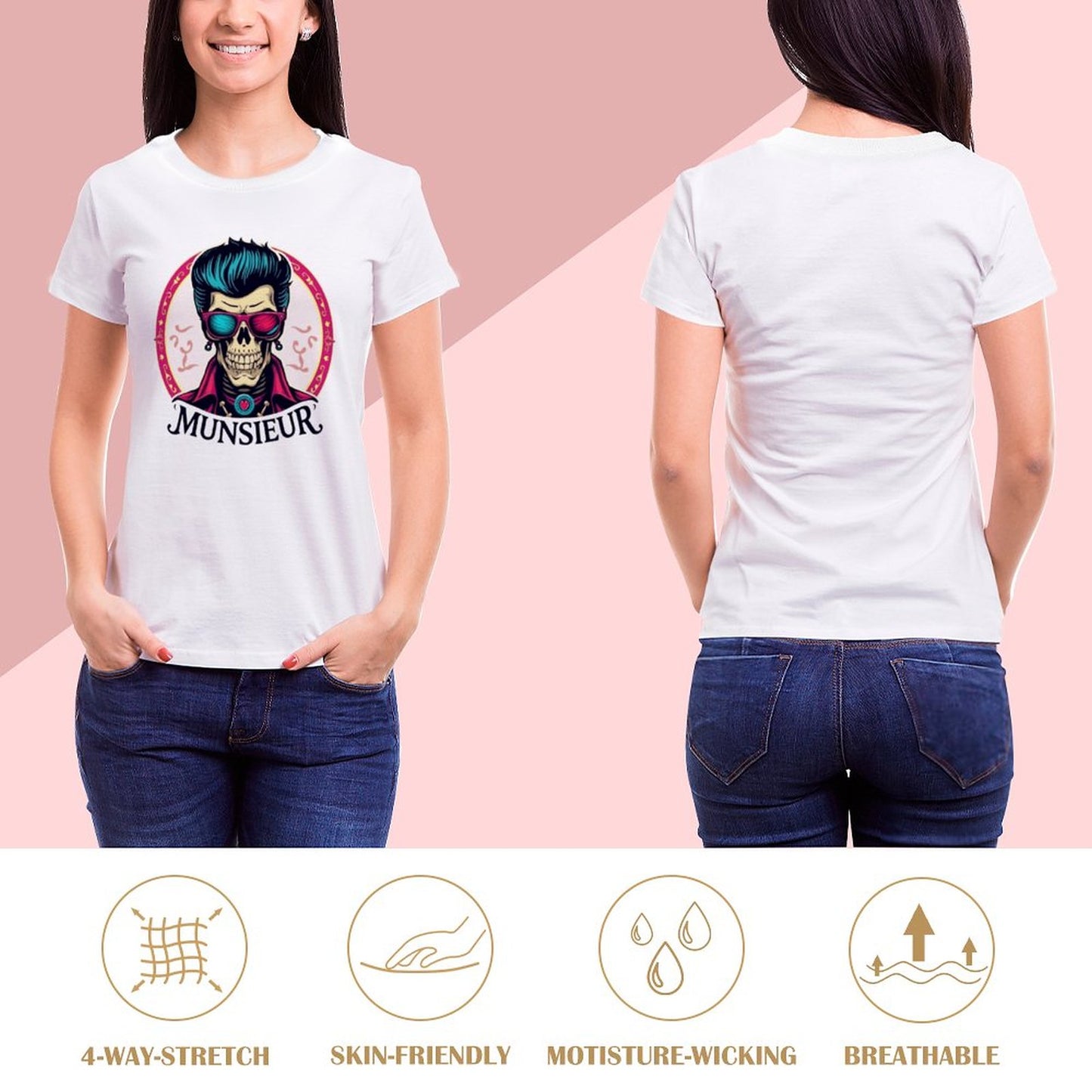 Munsieur T-Shirt for Women: Soft, Stylish, and Made to Last for Her - Munsieur