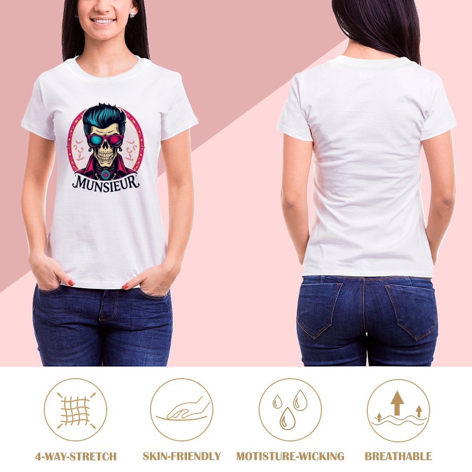 Munsieur T-Shirt for Women: Soft, Stylish, and Made to Last for Her - Munsieur