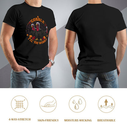 Munsieur Men's Tee Thanksgiving Collection "Gobble Til' You Wobble"