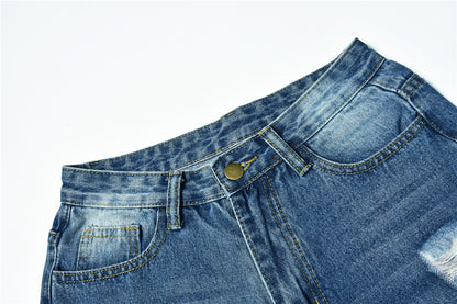Ripped Jeans Personality Women's Jeans Comfortable Fit