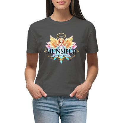 Munsieur Designer T-shirt for Women "Angel" Drip With Confidence Streetwear for Her