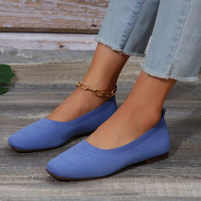 Square Toe Flat Slip-Ons - Munsieur